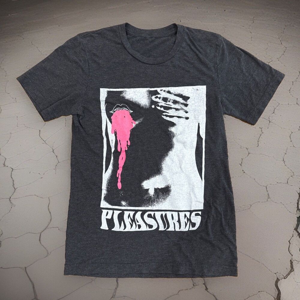 Pleasures Graphic Design Tshirt Size Small/Medium* Black Good Used Condition